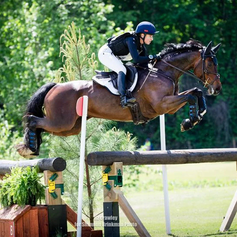 Rider Sydney Elliott jumping cross country