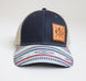 Tribute Collection™ TC Logo Leather Patch Ball Cap – Navy/Pattern