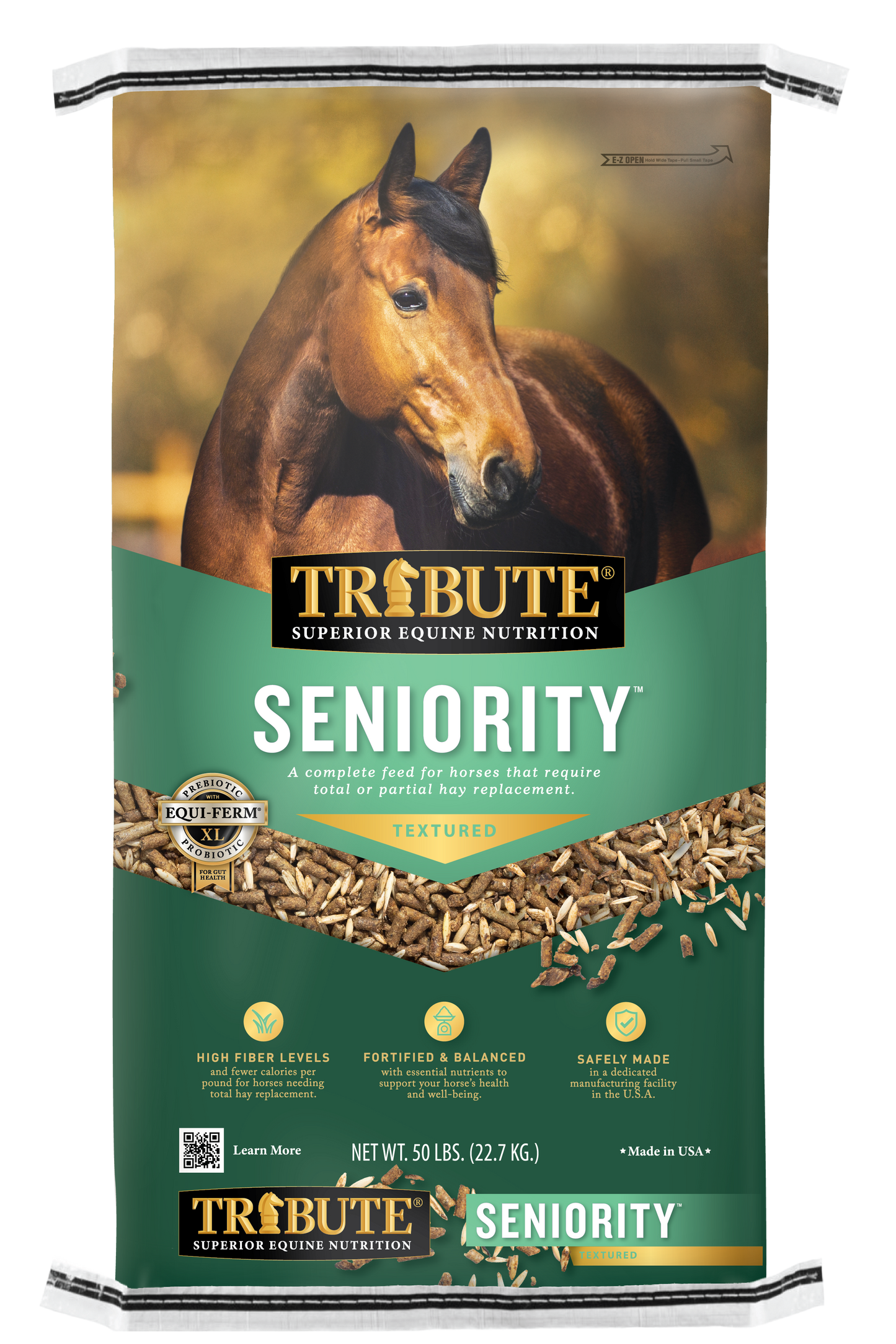 Seniority® Textured, Hay Replacement Feed