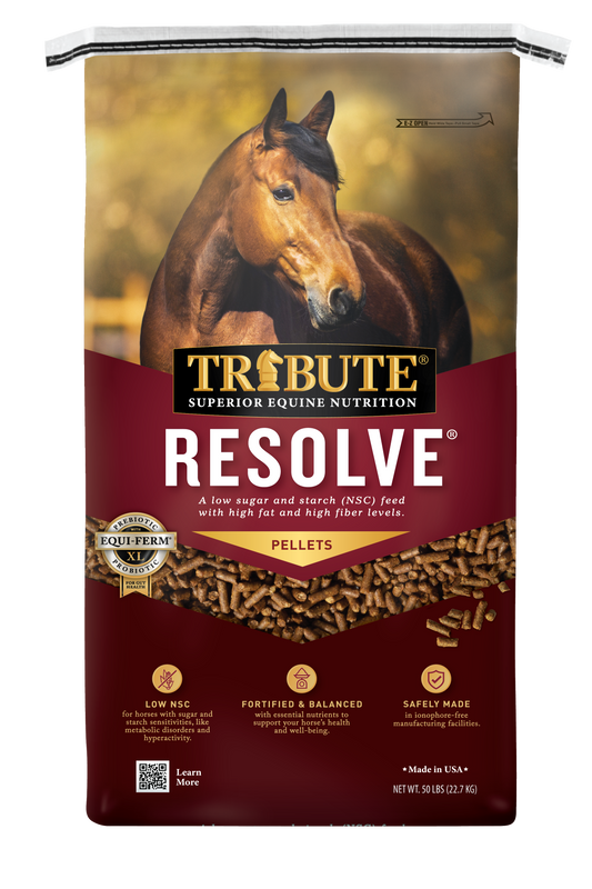 Resolve®, Pelleted, Low NSC, High Fat, High Fiber Feed