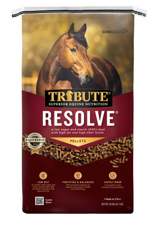 Resolve®, Pelleted, Low NSC, High Fat, High Fiber Feed