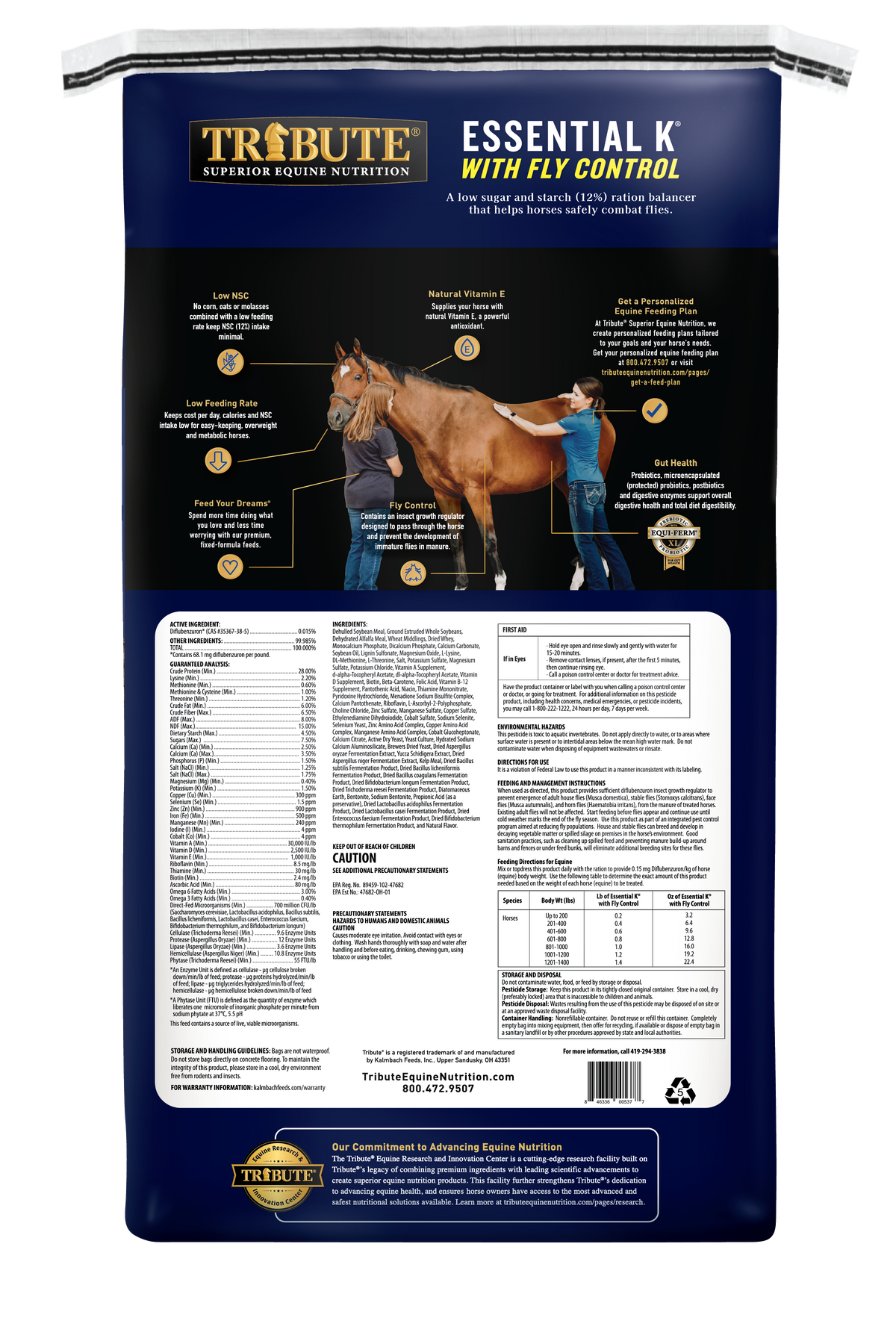 Essential K® with Fly Control, Pelleted, Low NSC Ration Balancer