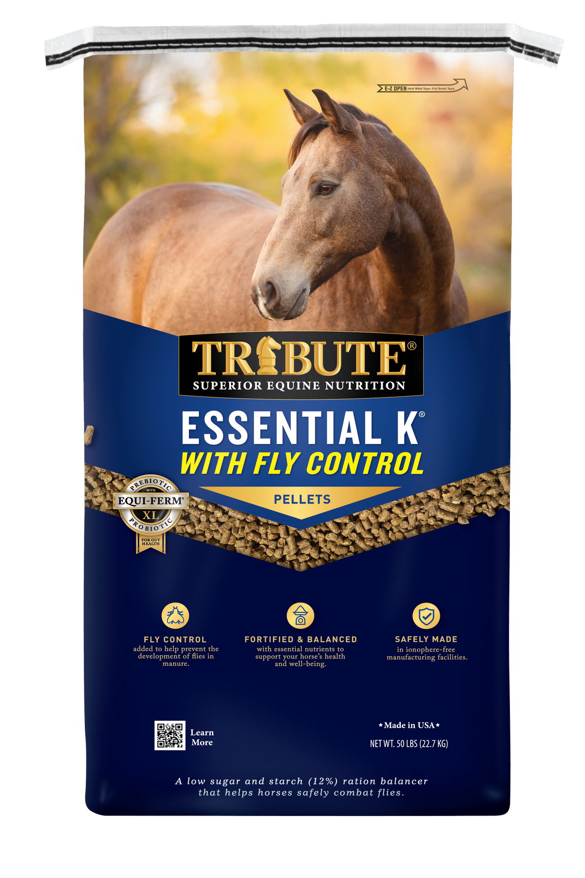 Essential K® with Fly Control, Pelleted, Low NSC Ration Balancer