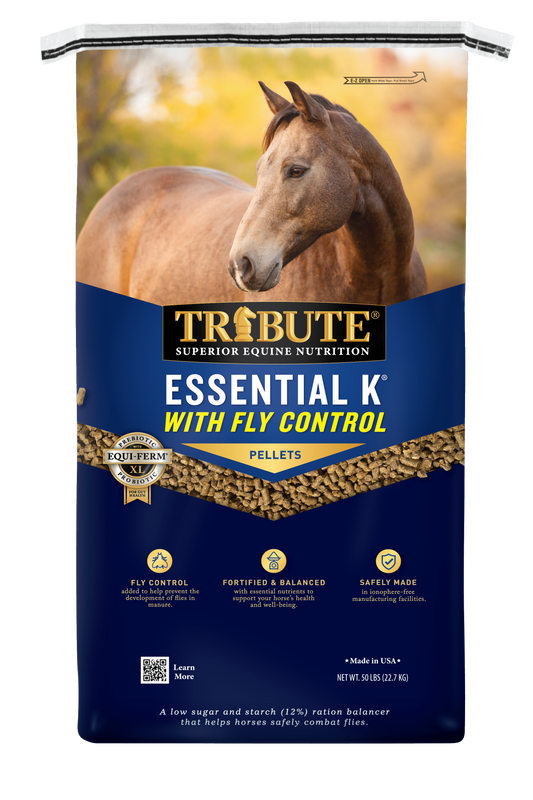 Essential K® with Fly Control, Pelleted, Low NSC Ration Balancer