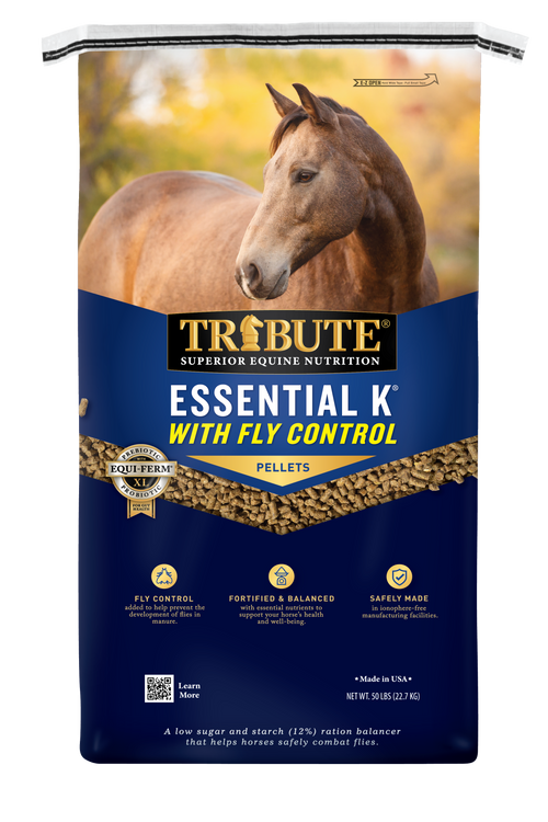 Essential K® with Fly Control, Pelleted, Low NSC Ration Balancer