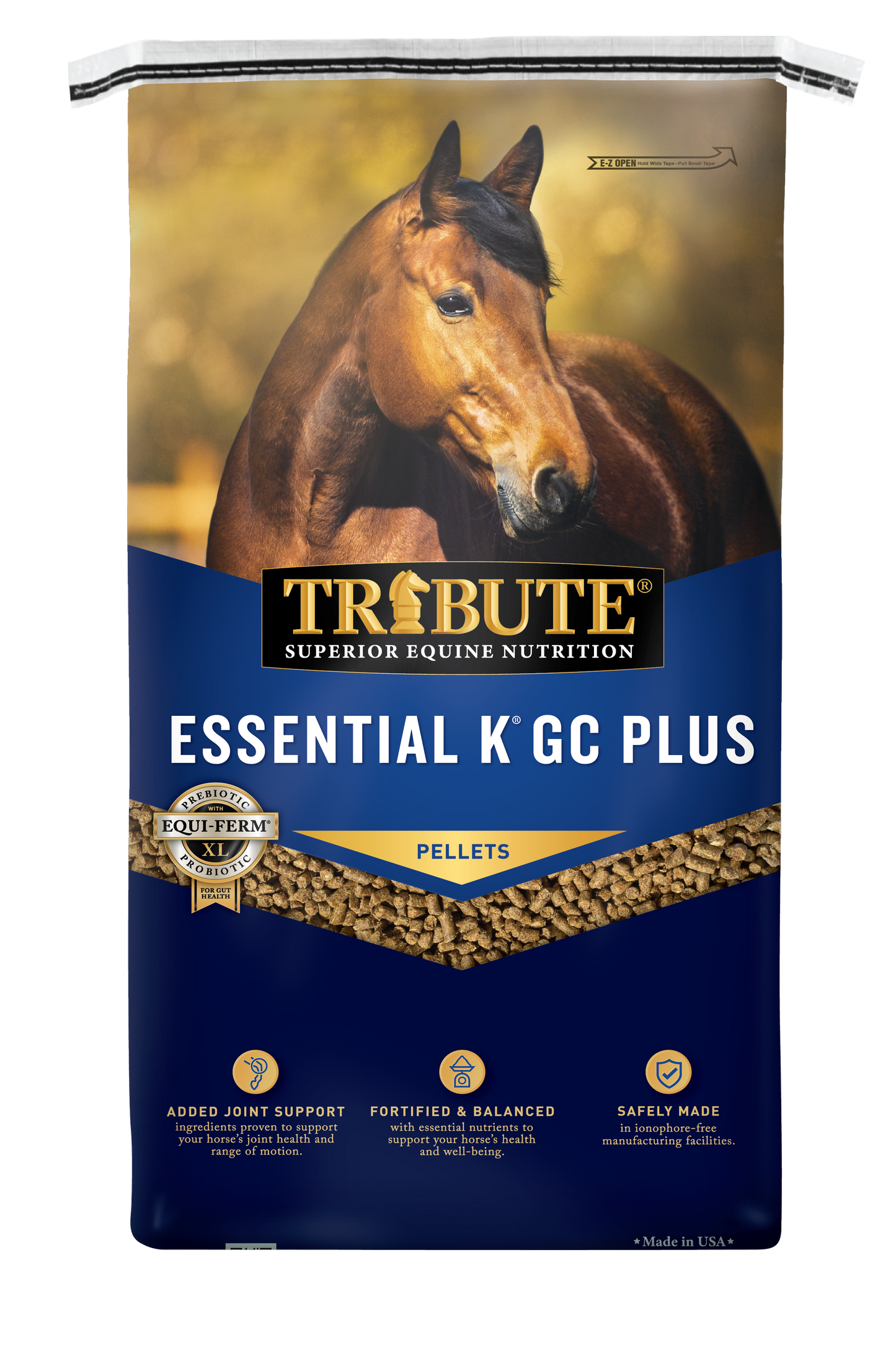 Essential K® GC Plus, Pelleted, Low NSC Ration Balancer with Joint Support