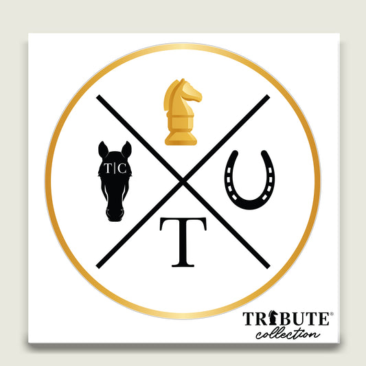 Tribute Collection™ Gold Circle Icon Sticker