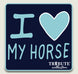 I Love My Horse Sticker