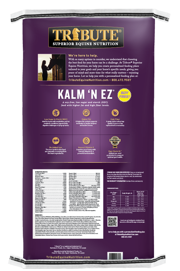 Soy-Free Kalm 'N EZ® Pellet, Low NSC Feed