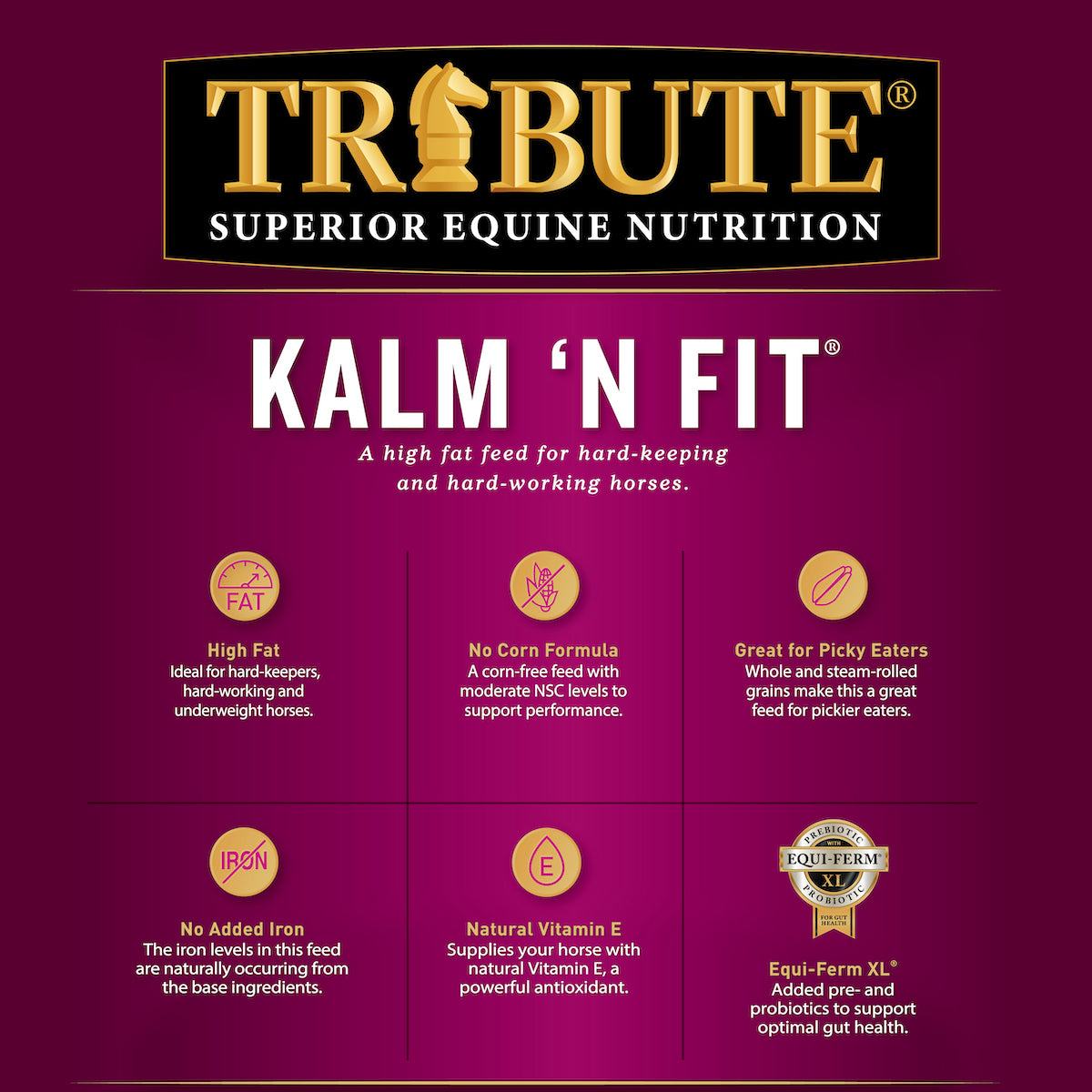 Kalm 'N Fit®, Textured, High Fat Feed