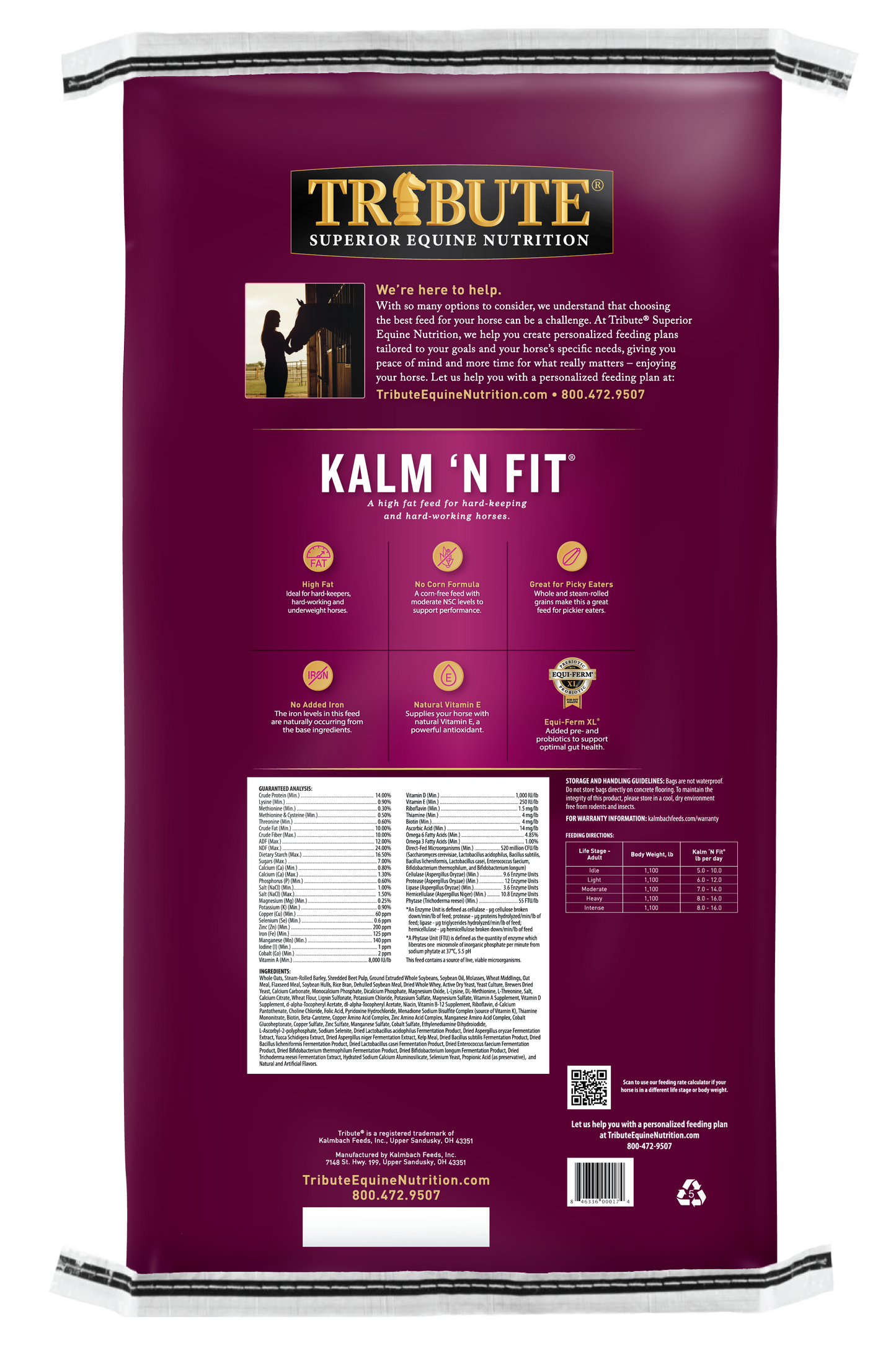 Kalm 'N Fit®, Textured, High Fat Feed