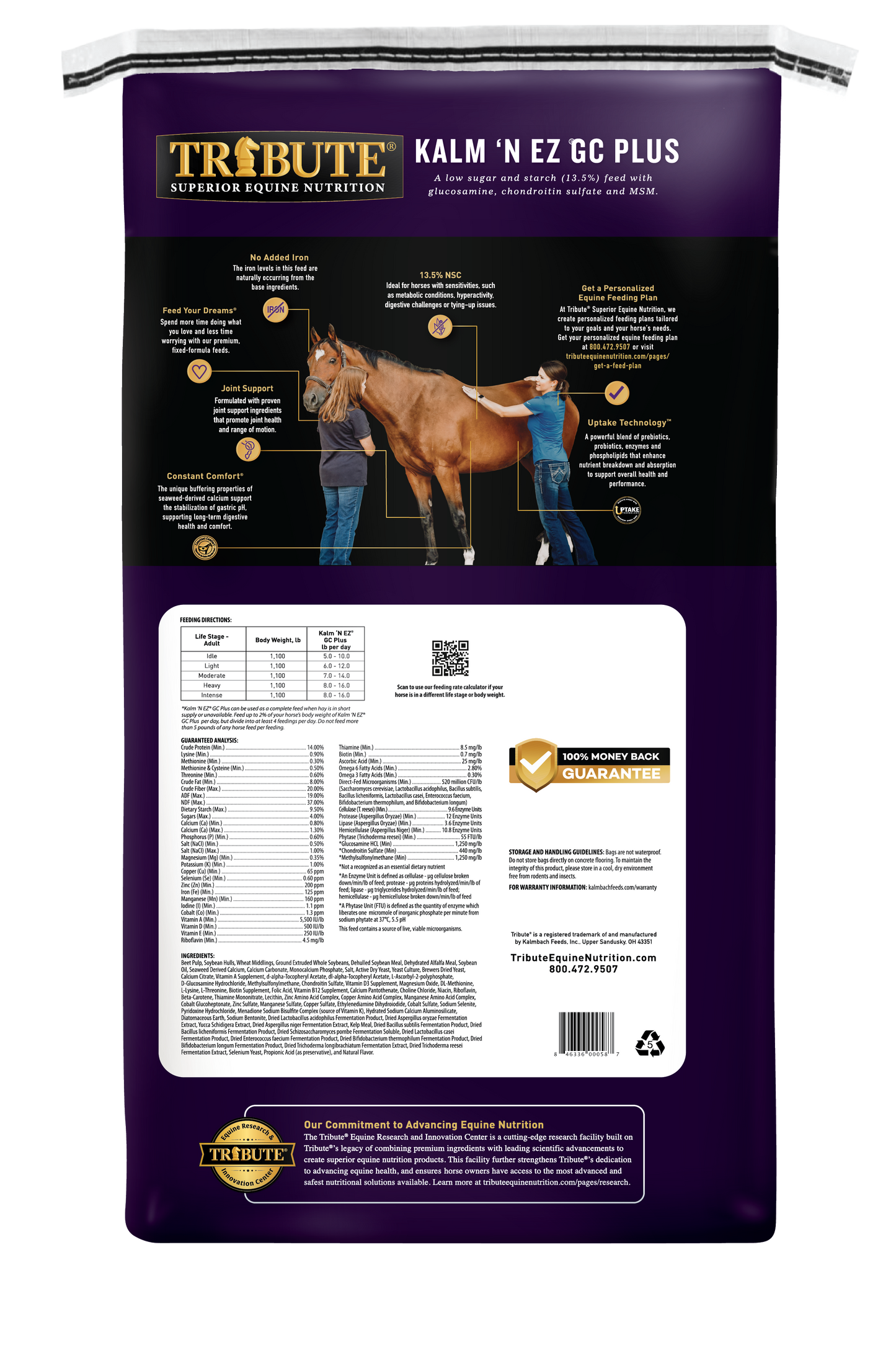 Kalm 'N EZ® GC Plus, Low NSC Feed with Joint Support