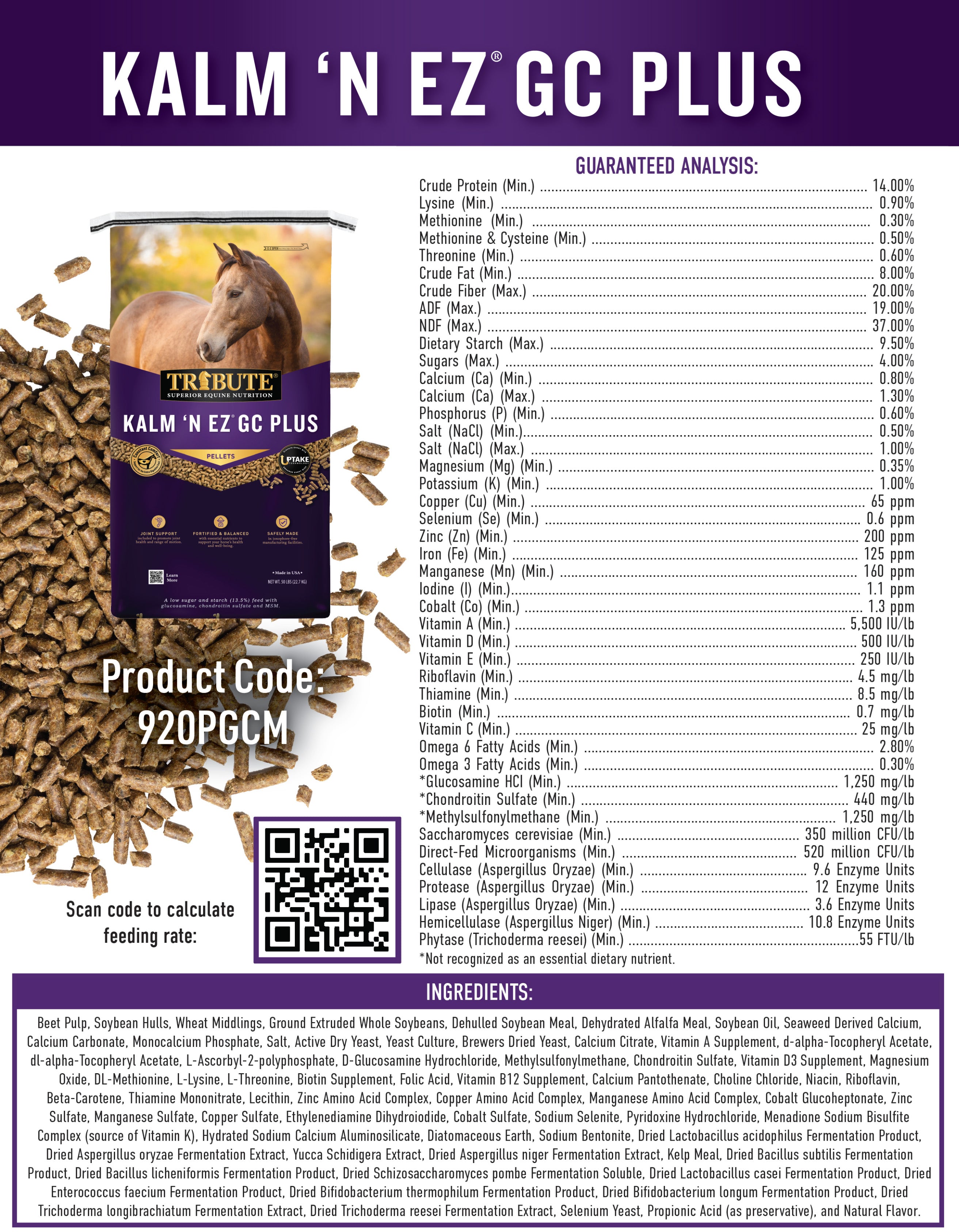 Kalm 'N EZ® GC Plus Horse Feed with Joint Support