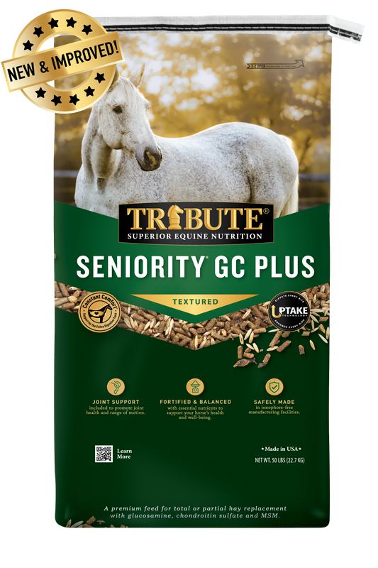 Seniority® GC Plus Horse Feed, Textured, Hay Replacement Feed with Joint Support