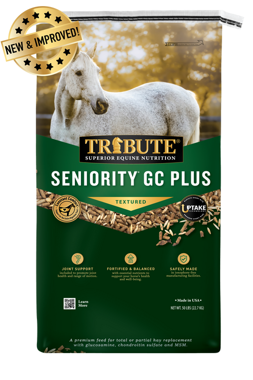 Seniority® GC Plus Horse Feed, Textured, Hay Replacement Feed with Joint Support