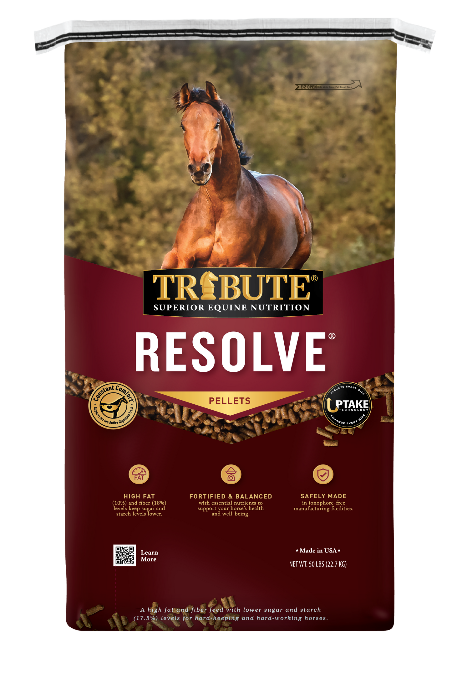Resolve®, Pelleted, Low NSC, High Fat, High Fiber Feed