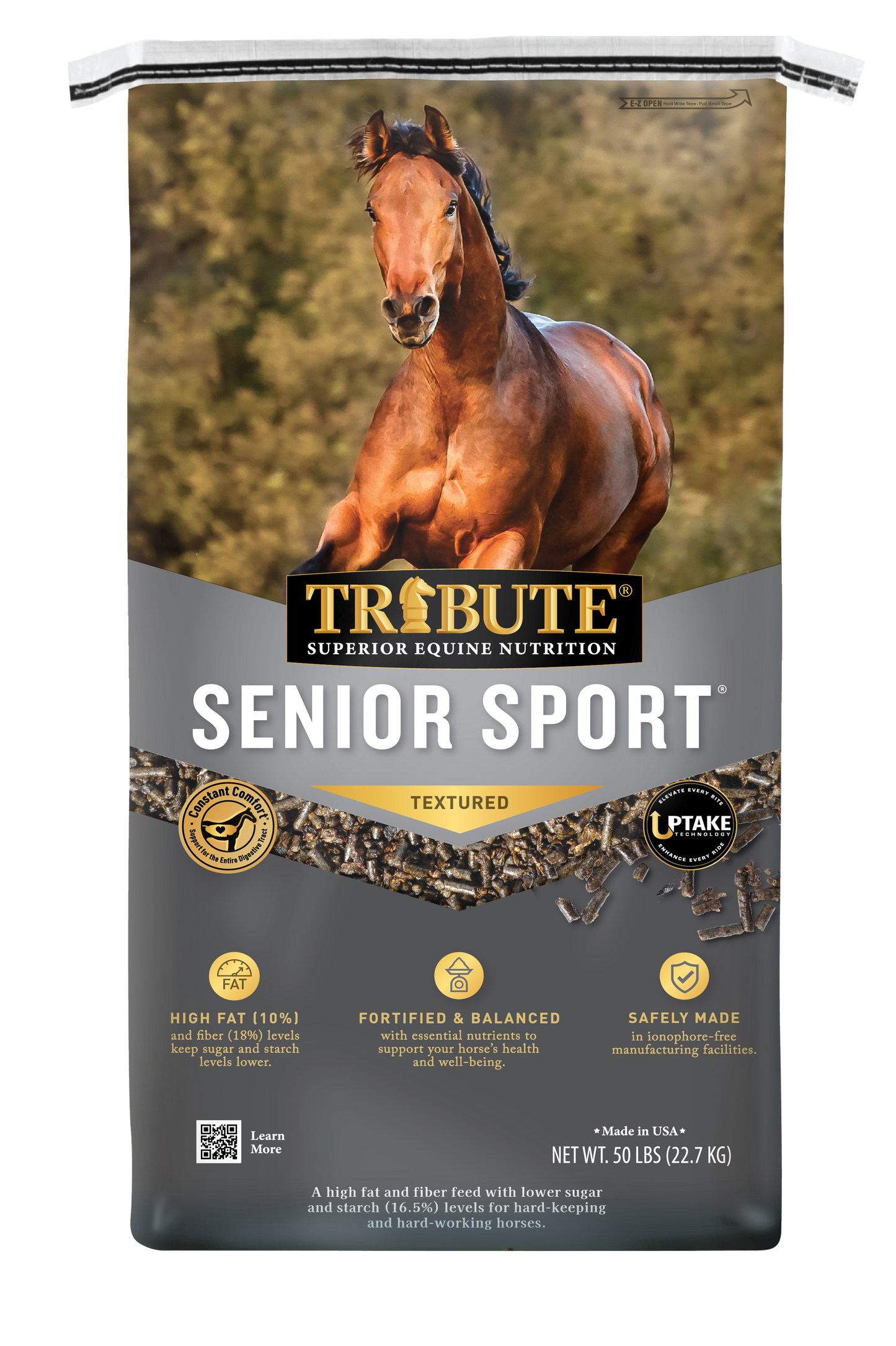 Senior Sport®, Textured, Low NSC, High Fat, High Fiber Feed