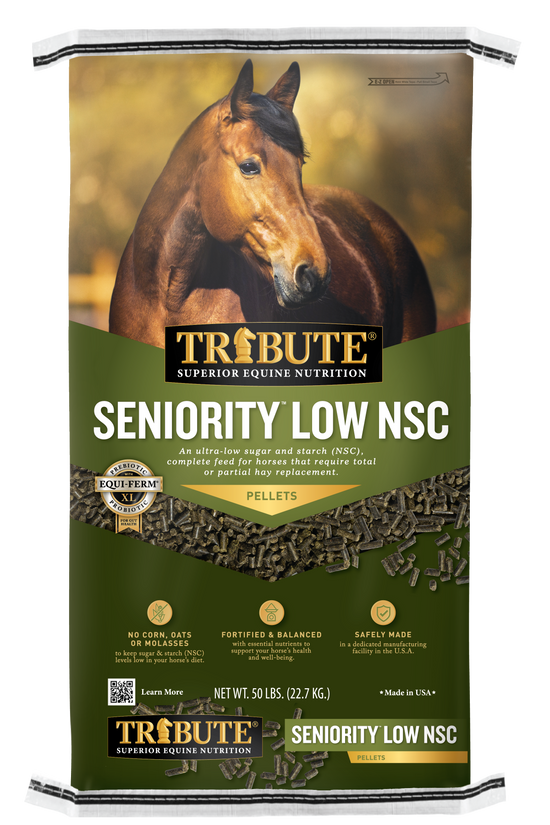 Seniority™ Low NSC Horse Feed Tribute® Equine Nutrition Tribute