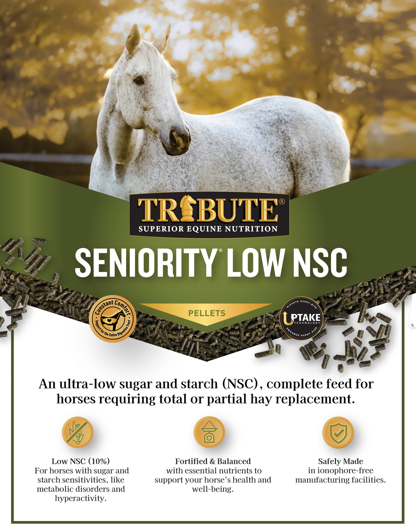 Seniority® Low NSC (10%), Horse Feed