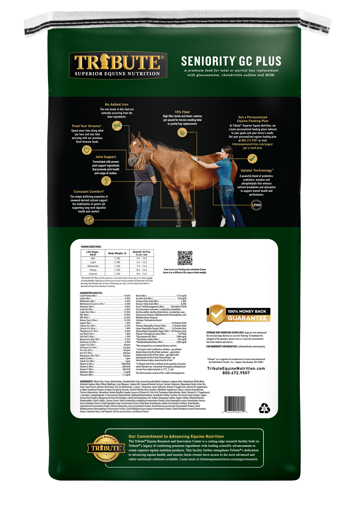 Seniority® GC Plus Horse Feed, Textured, Hay Replacement Feed with Joint Support