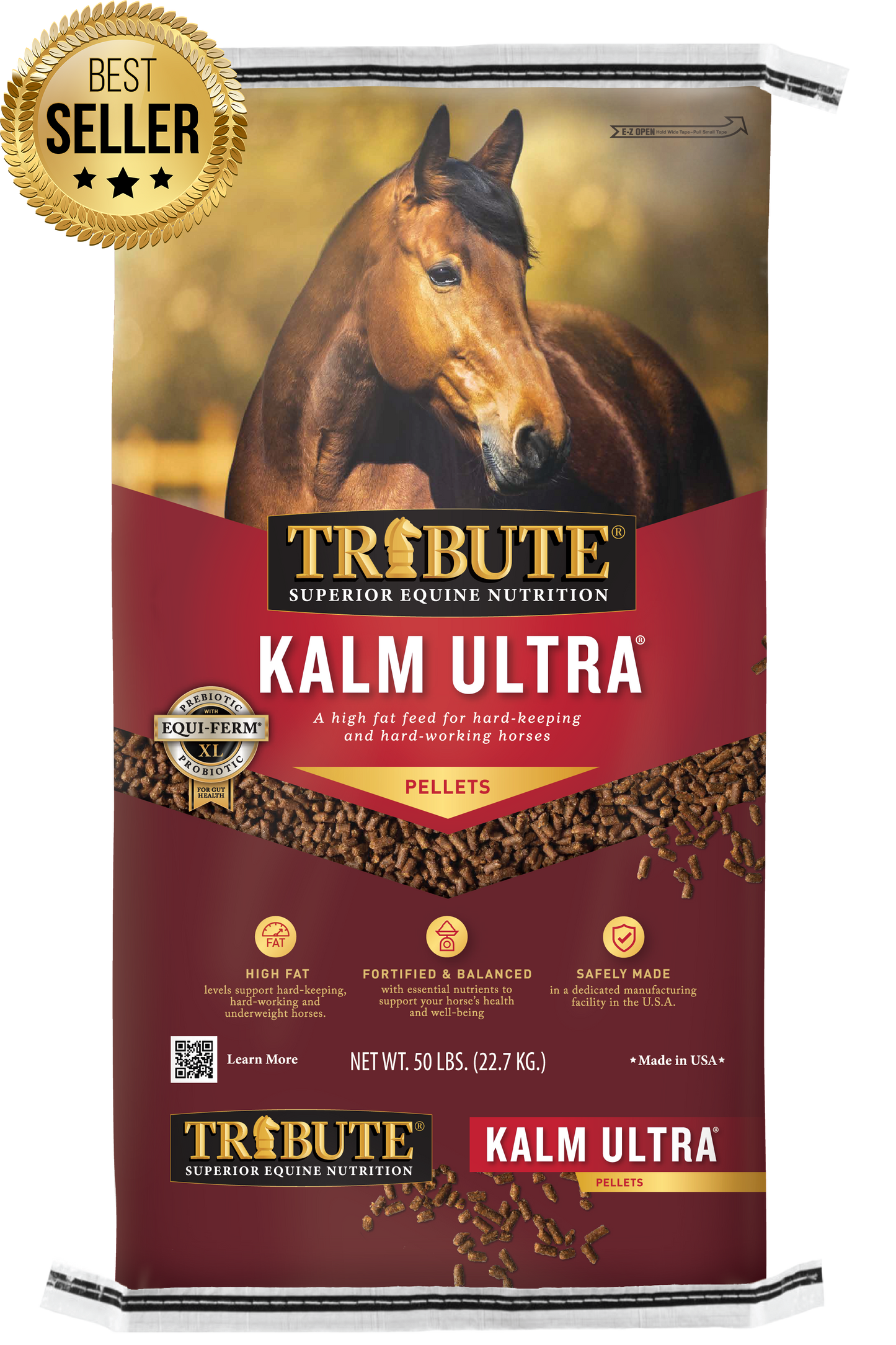Kalm Ultra®, Pelleted, High Fat Horse Feed