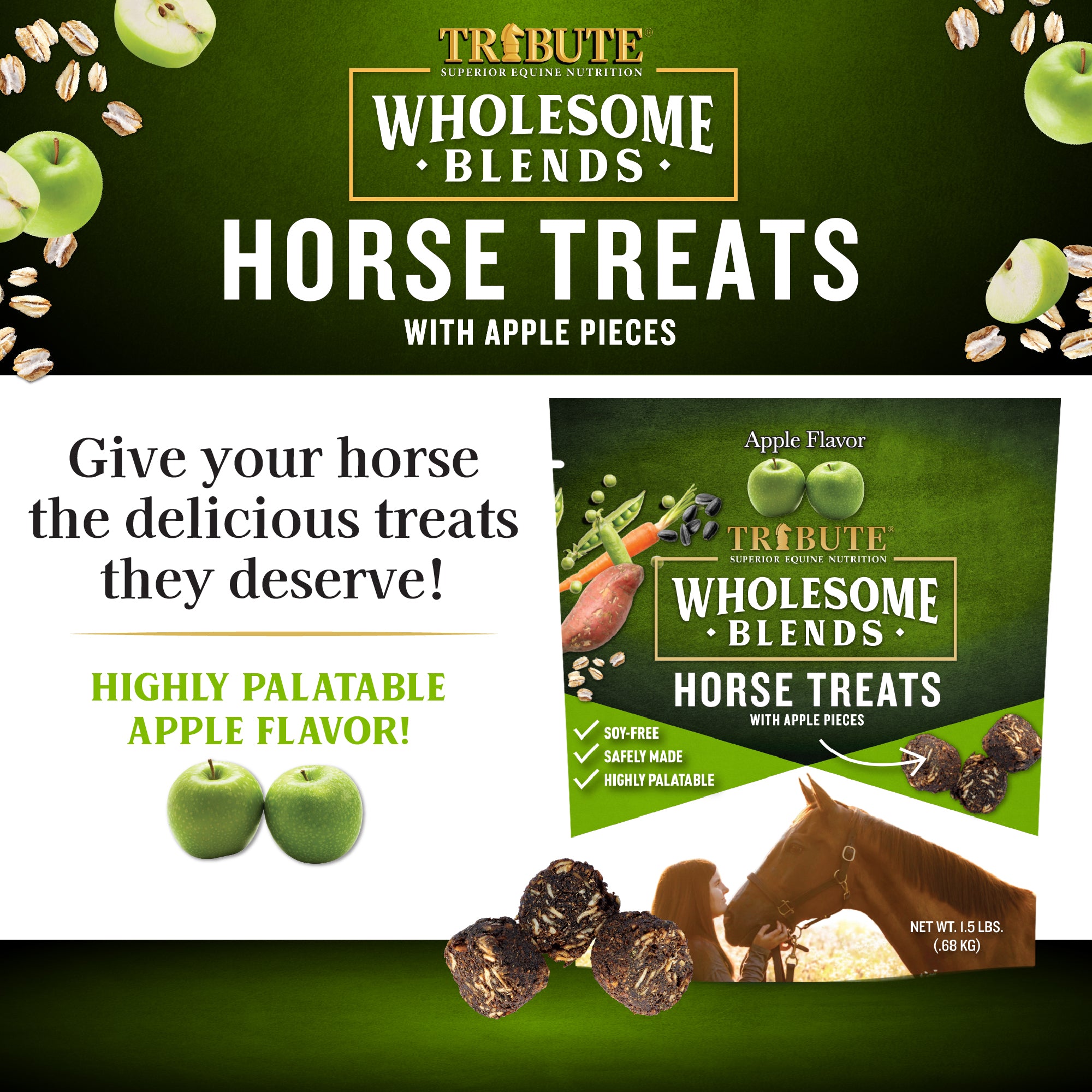 Apple Wholesome Blends Horse Treats - Thumbnail 4