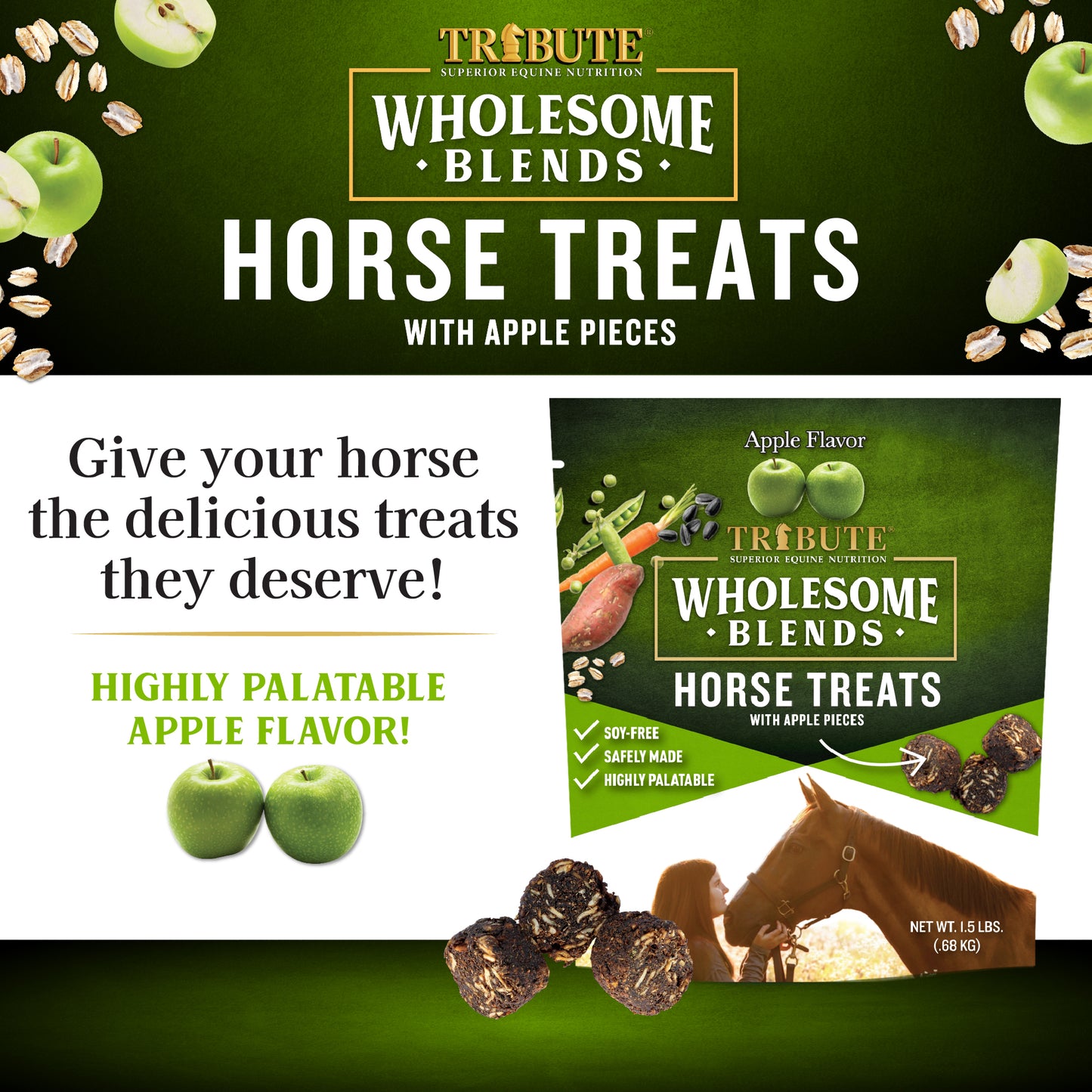 Apple Wholesome Blends® Horse Treats