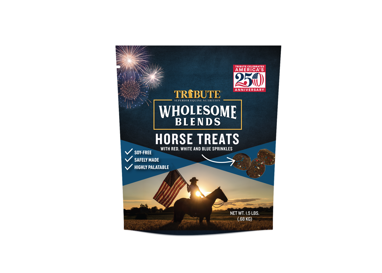 Patriotic Sprinkle Wholesome Blends® Horse Treats