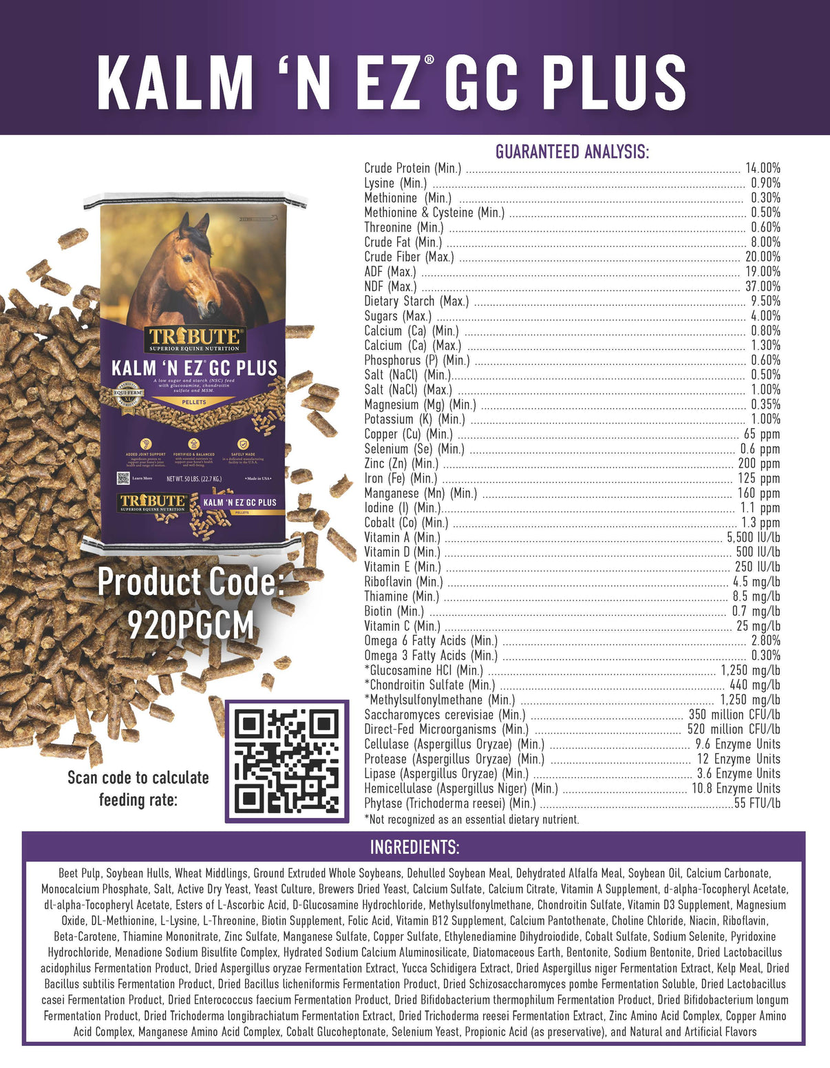 Kalm 'N EZ® GC Plus Horse Feed with Joint Support