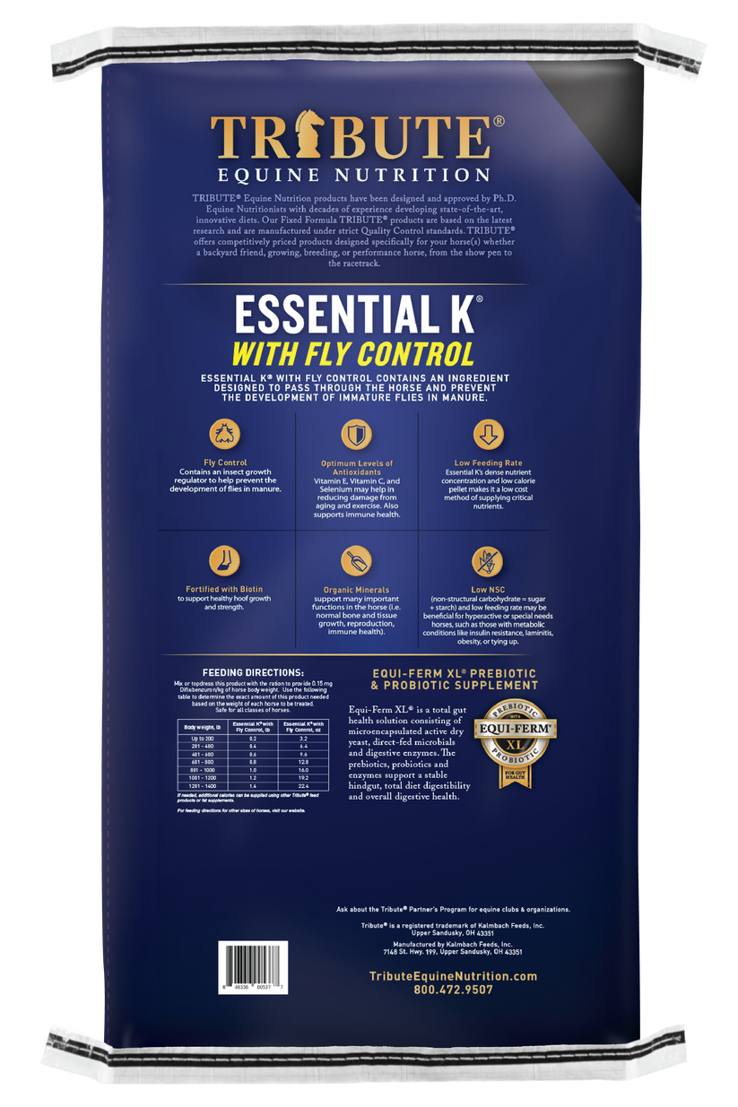 Essential K® Ration Balancer for Horses with Fly Control Tribute
