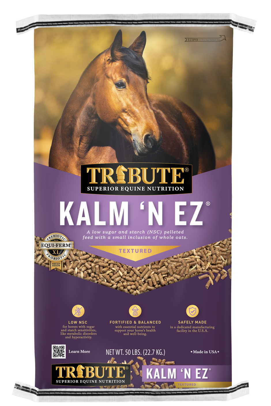 Kalm 'N EZ® Low NSC Horse Feeds Tribute Equine Nutrition