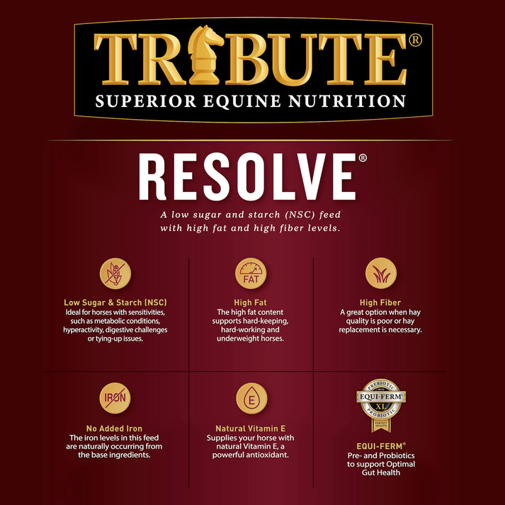 Resolve® Horse Feed Tribute Equine Nutrition
