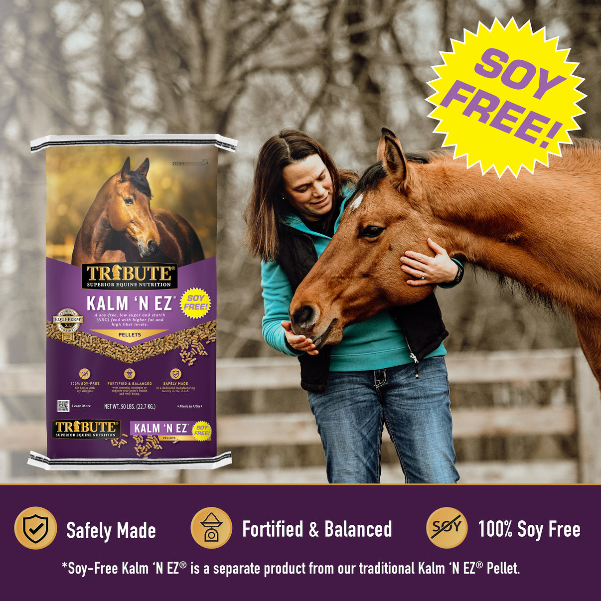 Soy-Free Kalm 'N EZ® Low NSC Horse Pellets | Tribute® – Tribute Equine ...