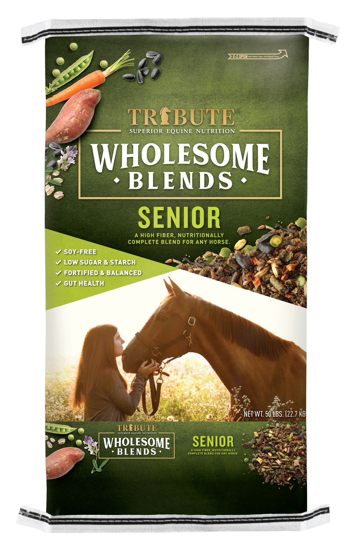 Wholesome Blends® Senior, Soy-Free, Textured, Low NSC Feed